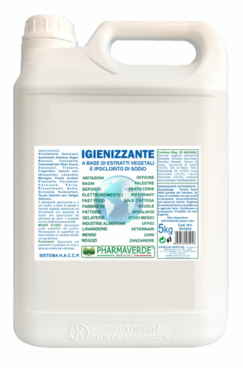 PHARMAVERDE IGIENIZZANTE 5 KG - Farmacia Castello Srl