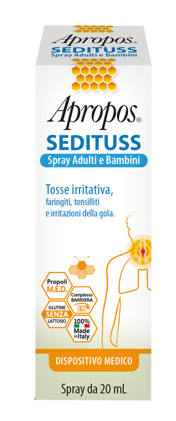 APROPOS SEDITUSS SPRAY ADULTI/BAMBINI 20 ML - Farmacia Castello Srl