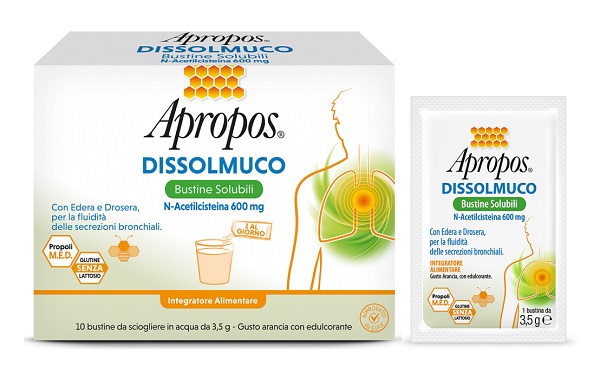 APROPOS DISSOLMUCO 10 BUSTINE SOLUBILI - Farmacia Castello Srl