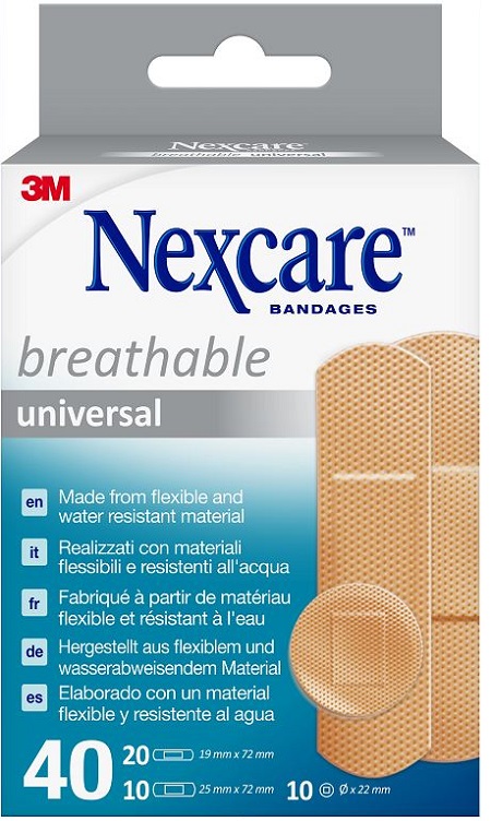 CEROTTO PREPARATO NEXCARE UNIVERSAL ASSORTITI 20 CEROTTO 19X72MM + 10 CEROTTO 25X72MM + 10 CEROTTO TONDI 22,5MM - Farmacia Castello Srl