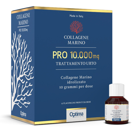 COLLAGENE MARINO PRO 10000MG TRATTAMENTO URTO 12 FLACONI - Farmacia Castello Srl