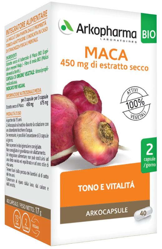 ARKO CAPSULE MACA BIO 40 CAPSULE - Farmacia Castello Srl