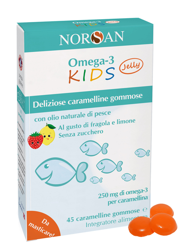 NORSAN OMEGA 3 KIDS 45 CARAMELLINE GOMMOSE - Farmacia Castello Srl