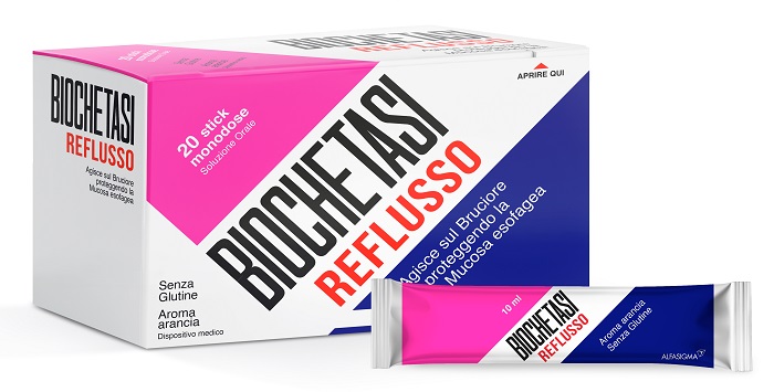 BIOCHETASI REFLUSSO 20 STICK AROMA ARANCIA - Farmacia Castello Srl