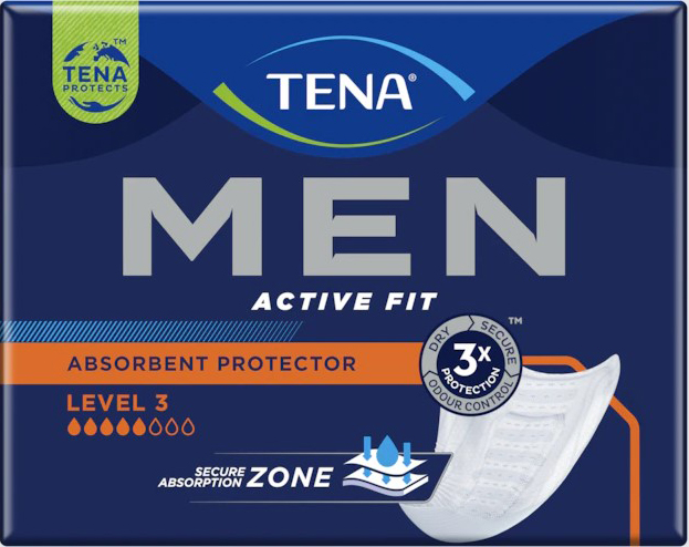 ASSORBENTE INCONTINENZA LEGGERA TENA MEN LIVELLO 3 DUOPACK 2 X 8 PEZZI - Farmacia Castello Srl