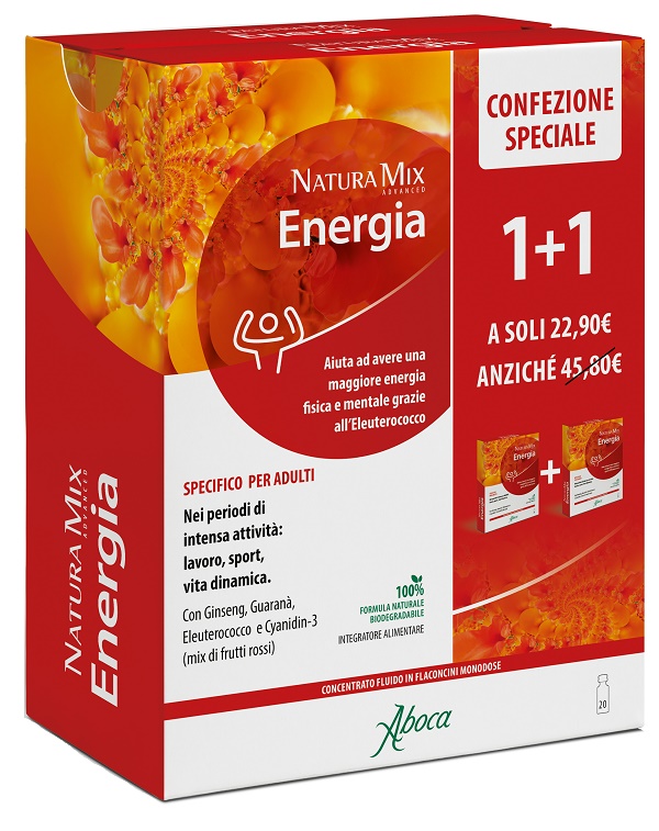NATURA MIX ADVANCED ENERGIA 10 + 10 FLACONCINI CONFEZIONE SPECIALE - Farmacia Castello Srl