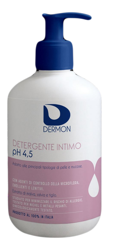 DERMON DETERGENTE INTIMO USO FREQUENTE PH 4,5 500 ML - Farmacia Castello Srl