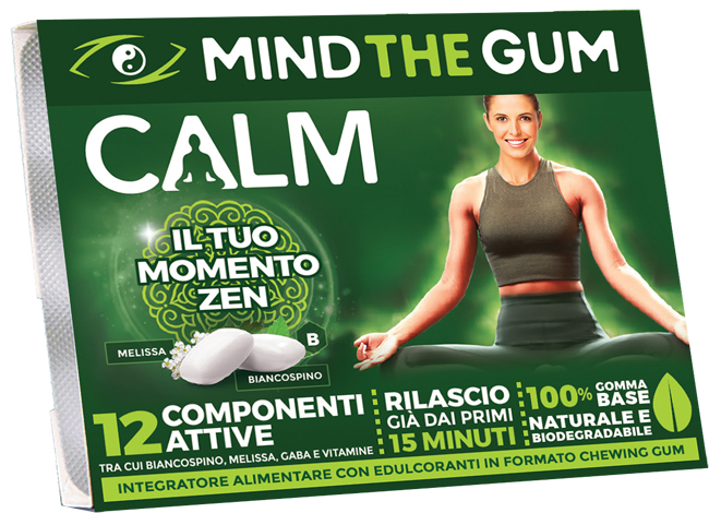 MIND THE GUM CALM 18 GOMME SENZA ZUCCHERO - Farmacia Castello Srl