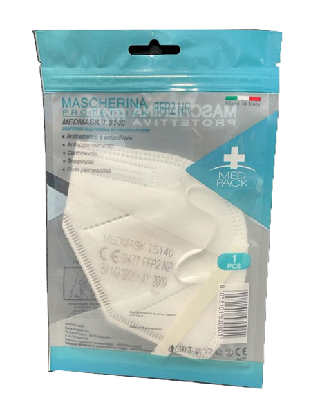 MEDMASK T5140 MASCHERINA FFP2 NON RIUTILIZZABILE 1 PEZZO - Farmacia Castello Srl