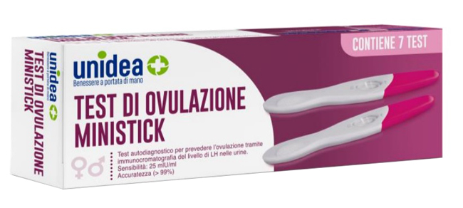 TEST DI OVULAZIONE UNIDEA 7 STICK - Farmacia Castello Srl