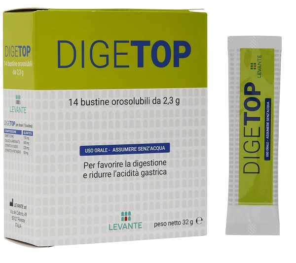 DIGETOP 14 BUSTINE OROSOLUBILI 2,3 G - Farmacia Castello Srl