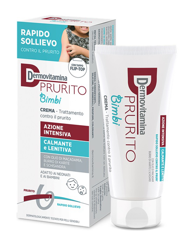 DERMOVITAMINA PRURITO BIMBI CREMA AZIONE INTENSIVA CALMANTE E LENITIVA 30 ML - Farmacia Castello Srl