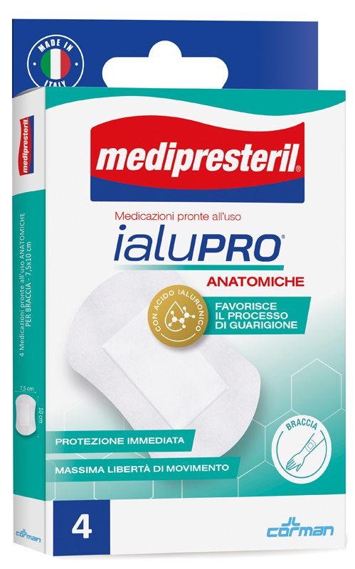 MEDIPRESTERIL IALUPRO BRACCIA 7,5X10 CM 4 PEZZI - Farmacia Castello Srl