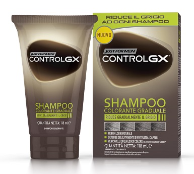 JUST FOR MEN CONTROL GX SHAMPOO COLORANTE GRADUALE 150 ML - Farmacia Castello Srl