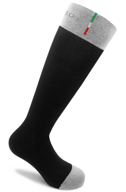 CALZA A COMPRESSIONE GRADUATA GELATO ENERGY NERO/GRIGIO L 42-45 - Farmacia Castello Srl