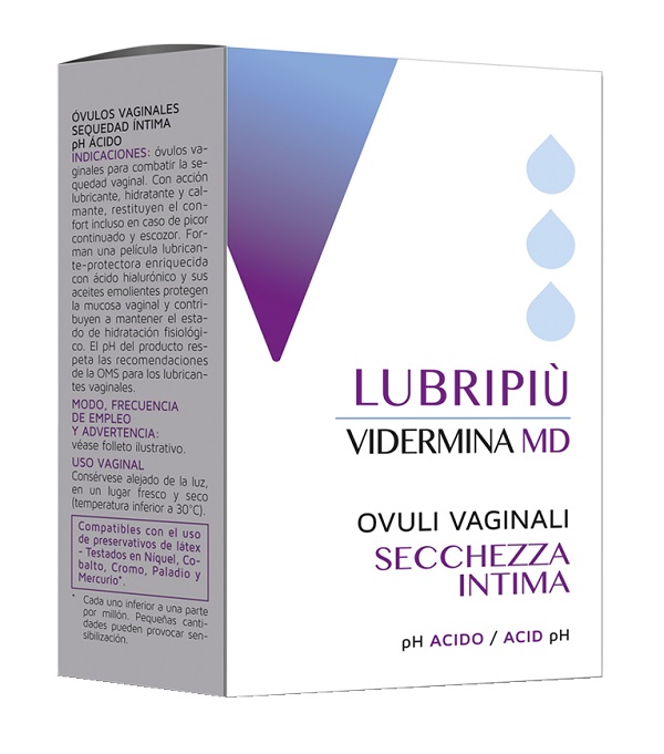 VIDERMINA LUBRIPIU' OVULI VAGINALI 2 BLISTER DA 5 OVULI - Farmacia Castello Srl