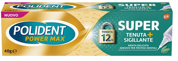 POLIDENT SUPER TENUTA+SIGILLANTE MENTA DELICATA ADESIVO PROTESI DENTALE 40 G - Farmacia Castello Srl