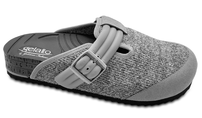 CALZATURA CON PLANTARE INDOSSABILE PUNTA CHIUSA WOODSTOCK SOFT MAN FELT 2.0 GREY 42/43 - Farmacia Castello Srl