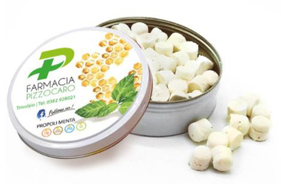 CARAMELLE PROPOLI MENTA SENZA ZUCCHERO 40 G - Farmacia Castello Srl