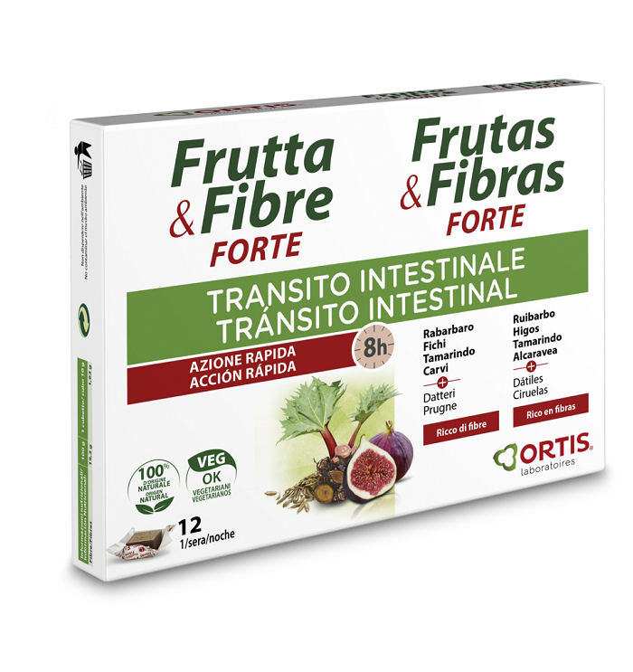 FRUTTA & FIBRE FORTE 12 CUBETTI - Farmacia Castello Srl