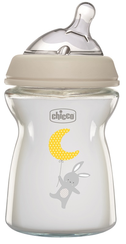 CHICCO BIBERON NAT FEEL VETRO 0M+ 250 ML - Farmacia Castello Srl