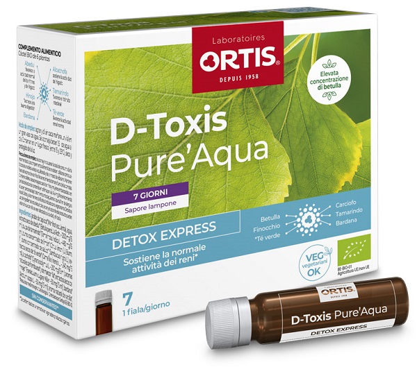 D-TOXIS PUREAQUA LAMPONE BIO 7X15 ML - Farmacia Castello Srl
