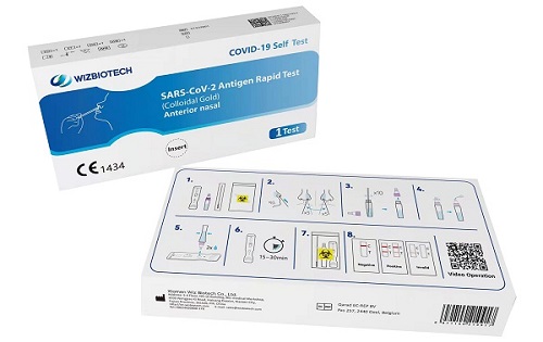 TEST ANTIGENICO RAPIDO COVID-19 AUTODIAGNOSTICO DETERMINAZIONE QUALITATIVA ANTIGENI SARS-COV-2 IN TAMPONI NASALI MEDIANTE IMMUNOCROMATOGRAFIA - Farmacia Castello Srl