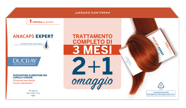 DUCRAY ANACAPS EXPERT CAPELLI E UNGHIE 3 X 30 CAPSULE - Farmacia Castello Srl