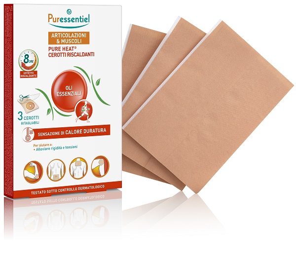 PURESSENTIEL HEAT CEROTTI 3 PEZZI - Farmacia Castello Srl