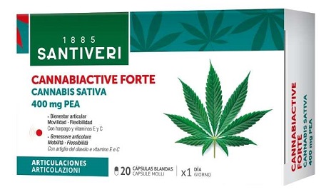CANNABIACTIVE FORTE PEA 400 MG 20 CAPSULE MOLLI - Farmacia Castello Srl