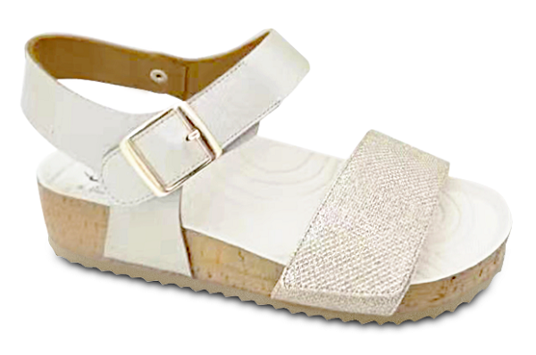 CALZATURA WOODSTOCK SANDAL PLATINO 41/42 PLANTARE INDOSSABILE 1 PAIO - Farmacia Castello Srl