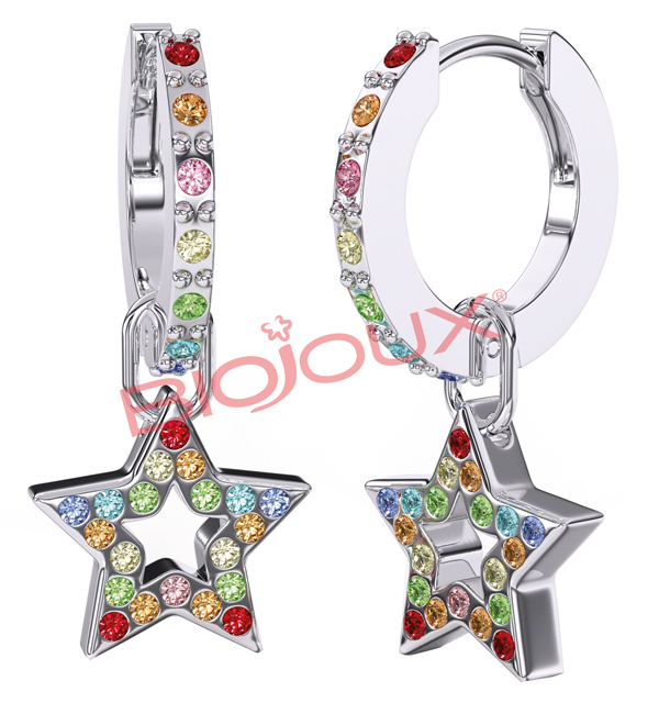 BJT281 ORECCHINI GINEVRA STAINLESS STEEL - Farmacia Castello Srl