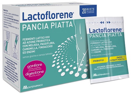 LACTOFLORENE PANCIA PIATTA 20 BUSTINE - Farmacia Castello Srl
