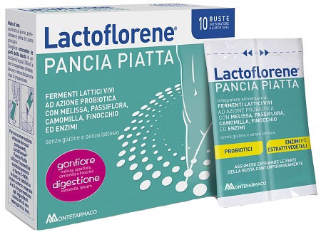 LACTOFLORENE PANCIA PIATTA 10 BUSTINE - Farmacia Castello Srl