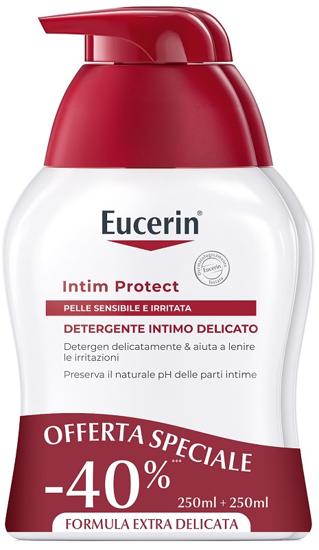 EUCERIN BIPACCO PH5 DETERGENTE INTIMO 250 ML + 250 ML - Farmacia Castello Srl