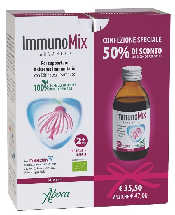 IMMUNOMIX ADVANCED SCIROPPO CONFEZIONE SPECIALE 2 PEZZI - Farmacia Castello Srl