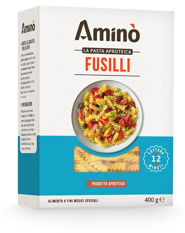 AMINO' LA PASTA APROTEICA FUSILLI 400 G - Farmacia Castello Srl