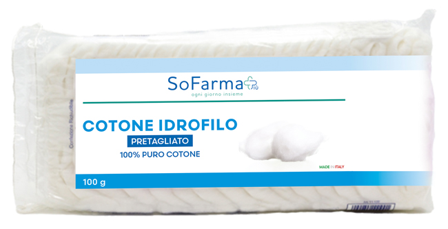 COTONE IDROFILO PRETAGLIATO 100 G SOFARMAPIU' - Farmacia Castello Srl
