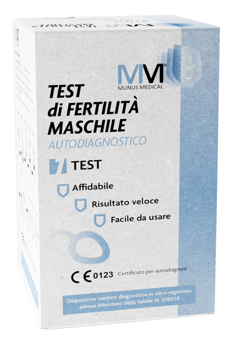 MUNUS MEDICAL TEST AUTODIAGNOSTICO DI FERTILITA' MASCHILE - Farmacia Castello Srl