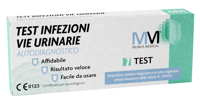 MUNUS MEDICAL TEST AUTODIAGNOSTICO INFEZIONI VIE URINARIE - Farmacia Castello Srl
