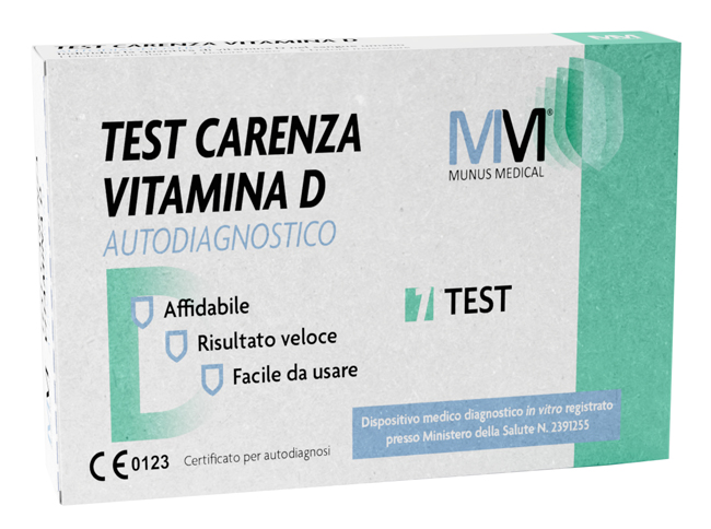 MUNUS MEDICAL TEST AUTODIAGNOSTICO VITAMINA D - Farmacia Castello Srl