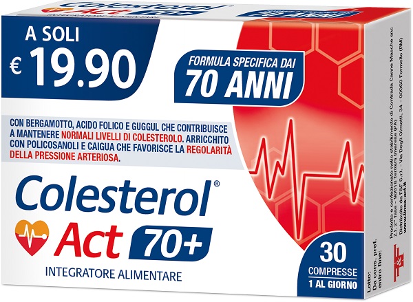 COLESTEROL ACT 70+ 30 COMPRESSE - Farmacia Castello Srl