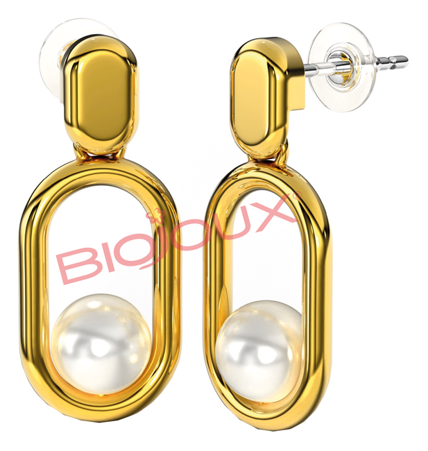 BJT302 ORECCHINI AGNES PEAR GOLD PLATED - Farmacia Castello Srl