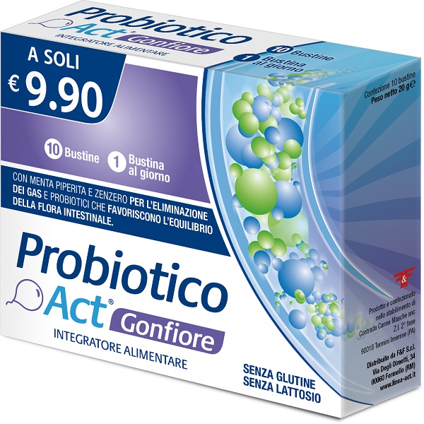 PROBIOTICO ACT GONFIORE 10 BUSTINE - Farmacia Castello Srl