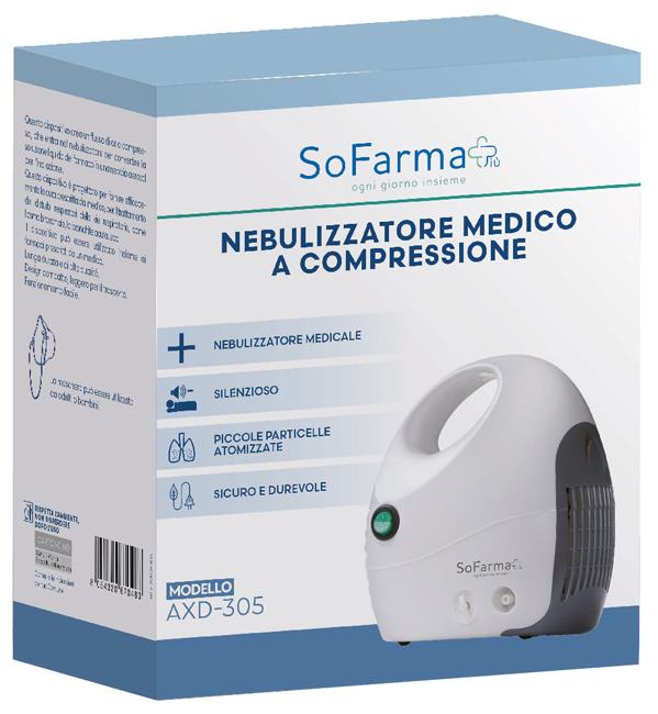NEBULIZZATORE MEDICO A COMPRESSIONE SOFARMAPIU' - Farmacia Castello Srl