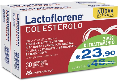 LACTOFLORENE COLESTEROLO BIPACK 30 CAPSULE + 30 CAPSULE - Farmacia Castello Srl