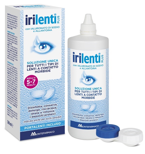 SOLUZIONE UNICA PER LENTI A CONTATTO IRILENTI 360 ML + PORTALENTI - Farmacia Castello Srl
