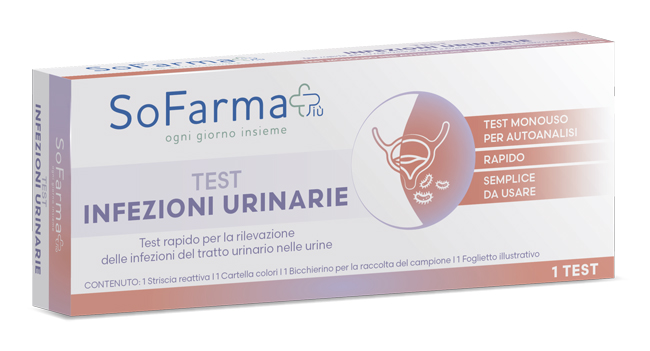TEST AUTODIAGNOSTICO RAPIDO INFEZIONI URINARIE SOFARMAPIU' - Farmacia Castello Srl