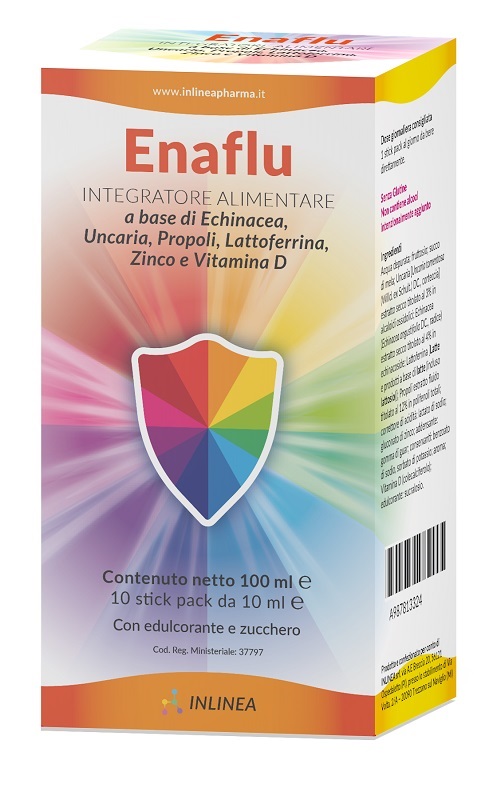 ENAFLU 10 STICKPACK 10 ML SENZA GLUTINE CON EDULCORANTE - Farmacia Castello Srl