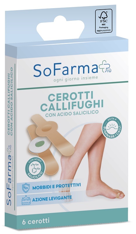 CEROTTO PARACALLO CALLIFUGO 7X1,2 CM FARMAPIU' 6 PEZZI - Farmacia Castello Srl